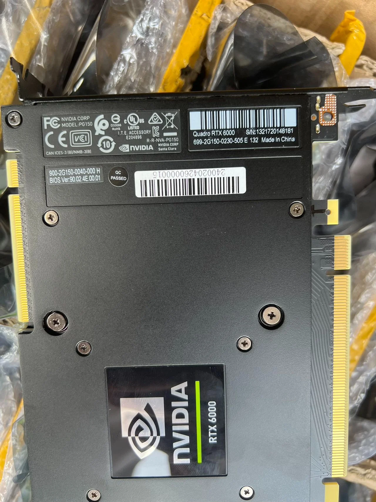NVIDIA Quadro RTX6000 24GB High-Performance Graphics Card
