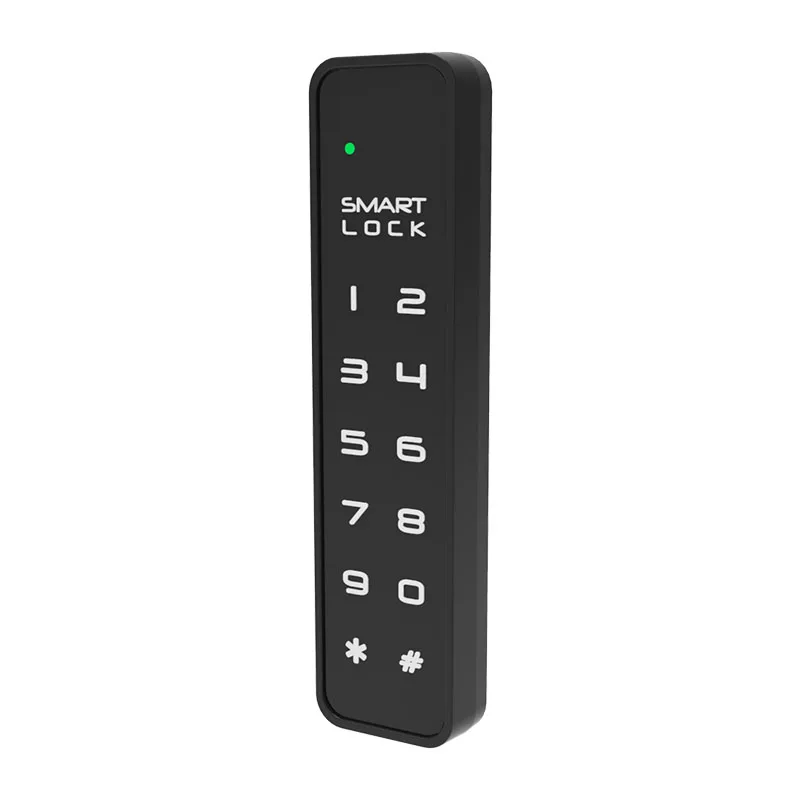 QIDOTS Touch Screen Digital Keypad Electronic Code Locker Cabinet Lock for Office Gym Fitness Club School Hospital with E Key