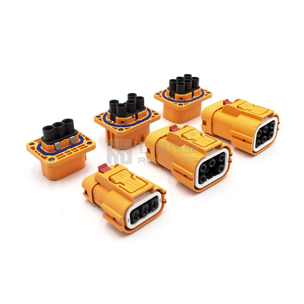 High Voltage Connector Hvil Hv Connectors 2 Pin Ip67 Metal Amphenol Hvsl Battery Plug Wire Cable 2428