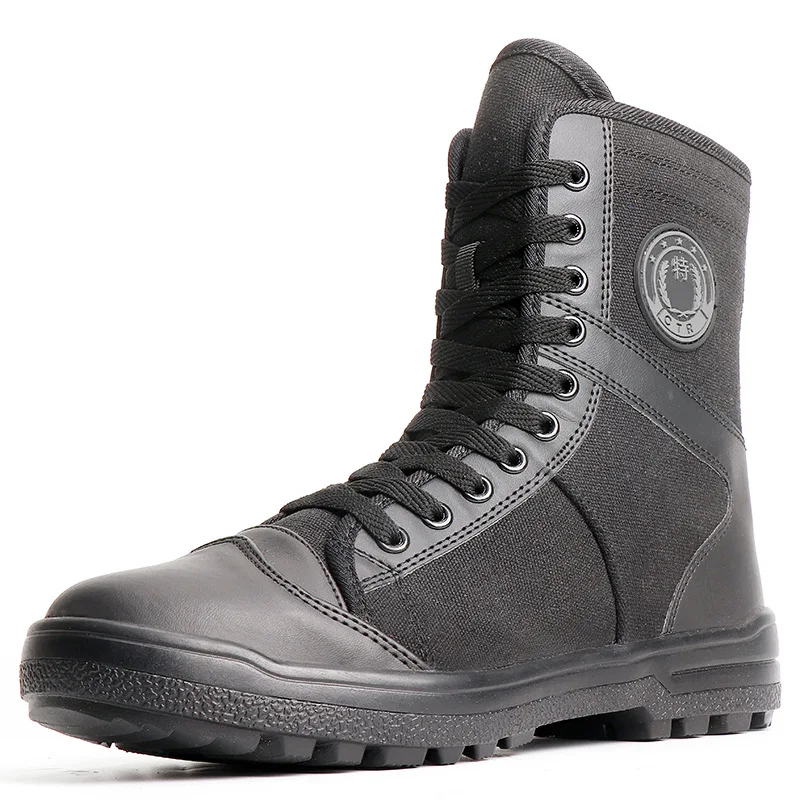 Outdoor Strong Jungle Camouflage Tactical Boots Waterproof Black