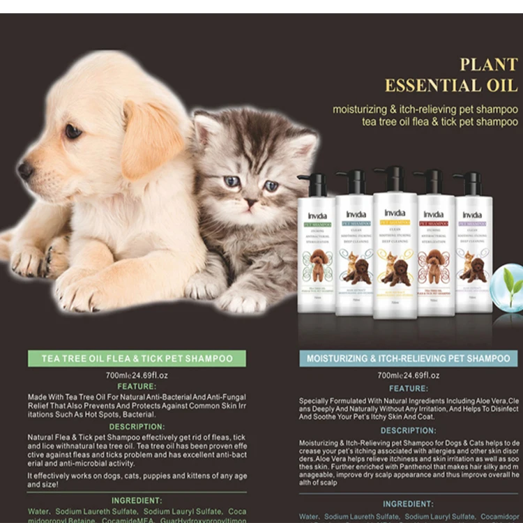 Personalized Customize Pet Shampoo Natural Private Label Dog Shampoo For Kitten Cats Puppy Dogs