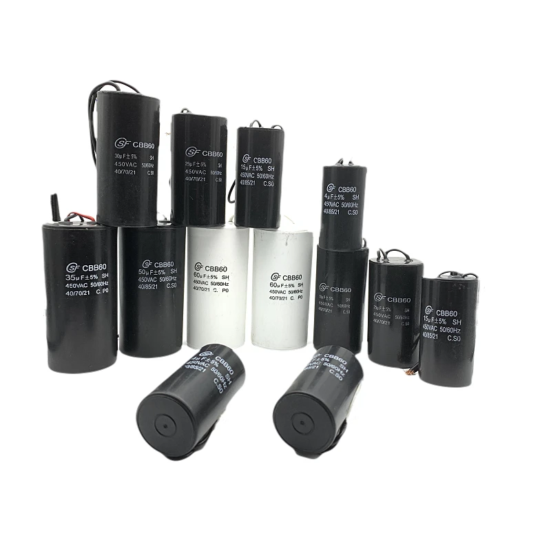 CBB60 Capacitor 16uf 450v AC Motor Starting Run SH Capacitors 16mfd Microfarad Condensadores Capacitor 16uf