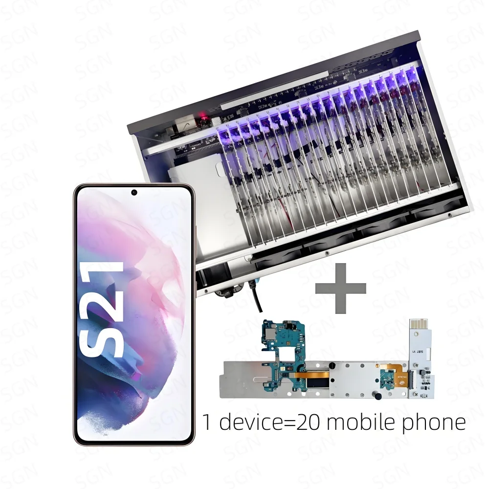 tiktok使用可能スマートフォン本体 20台セット 中古 Tiktok Box Farm Android用モバイルフォンボックス機器 64g使用