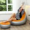 Bomba de aire eléctrica naranja + 220V