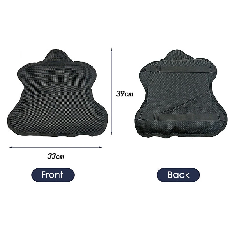 Motorcycle Gel Seat Cushion Comfort Shock Pad Cover Breathable