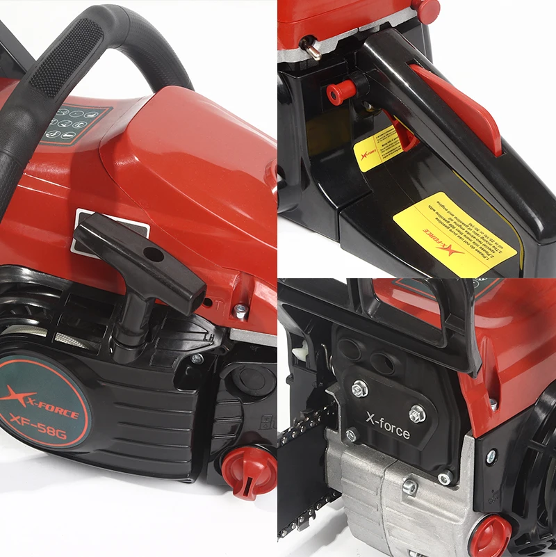 X-Force 2-Stroke 58cc Gas Chainsaw for Wood Cutting - OEM