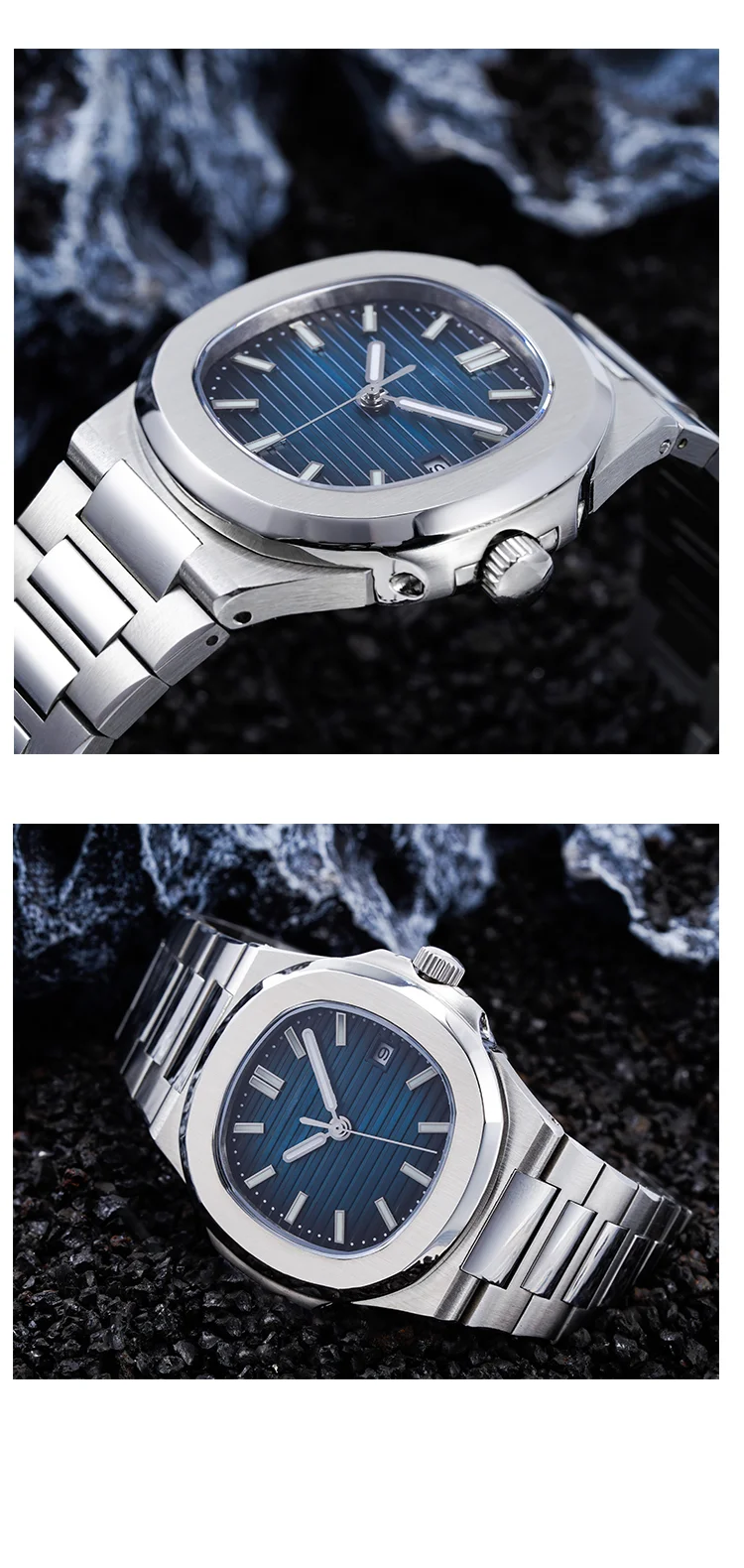 Watches Male Luminous Calendar Waterproof Watch Stainles Steel Automatic Mechanical men Wrist watch main image 1