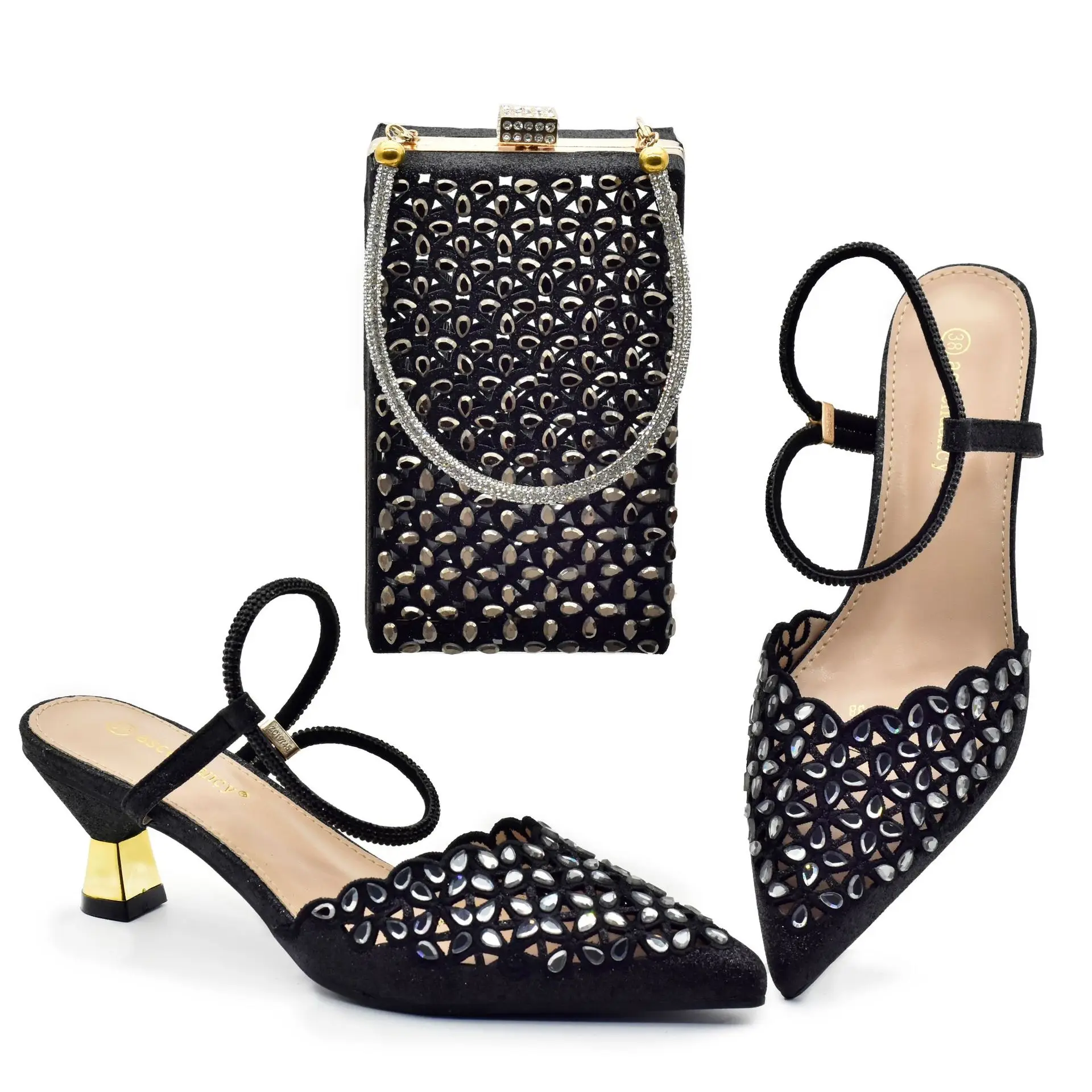 High Quality Beauty Shinny Pumps Ladi Shoe Breathable Jelly Wedding High Heels Shoes for Women