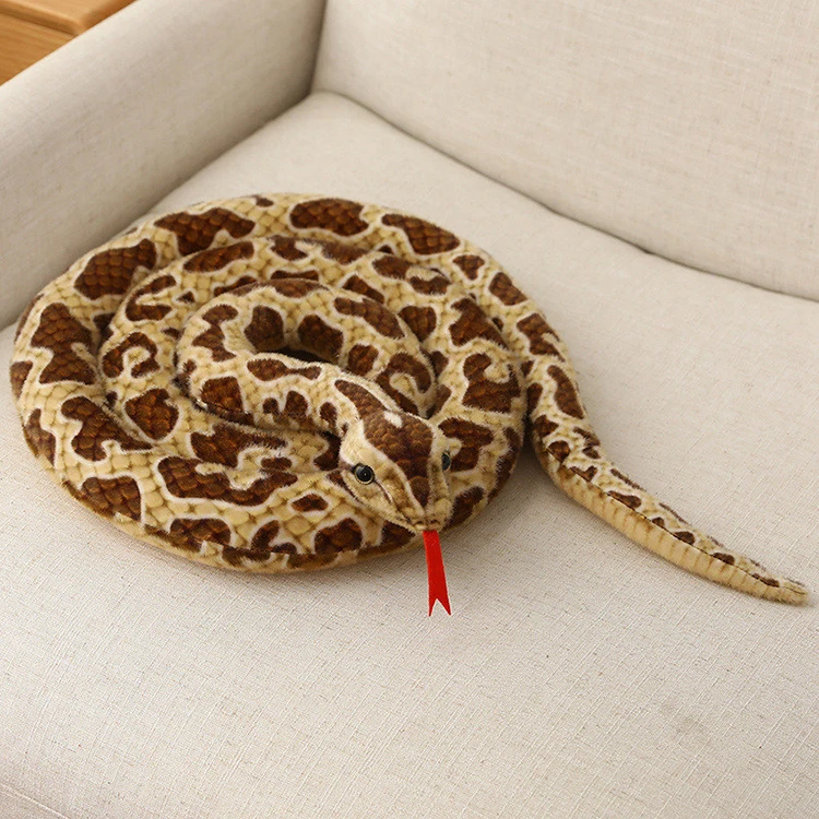 Super Realistic Photo Shoot Props Simulation Snake Green Snake White Snake Plush Toy