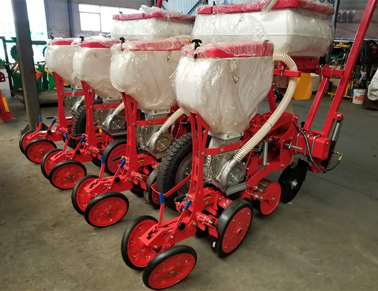 Maize Planter Machine 4 Rows Corn Seed Planter 4 Rows Precision Corn Seeder for Walking Tractor Corn and Soybean Seeder