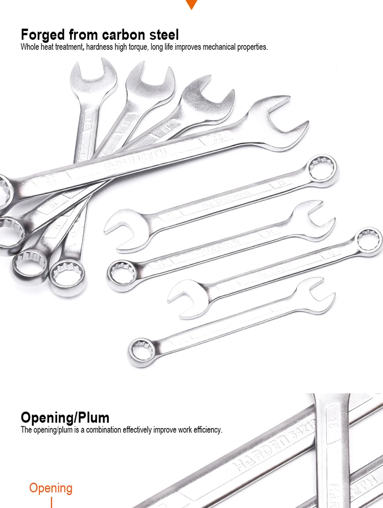 HARDEN Hand Tool 6-32mm Combination Spanner Set Wrench Tool