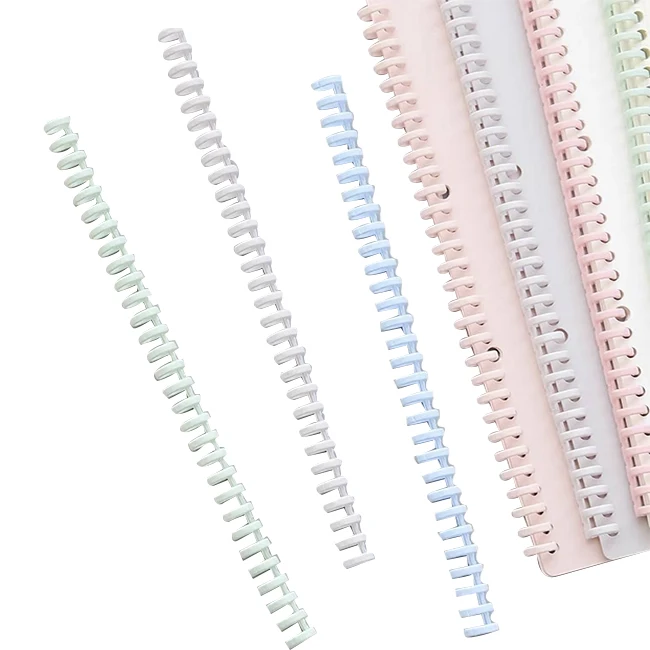 Офисные принадлежности для переплета пластиковая спиральная проволочная катушка книга переплет с кольцевым узором прочная бумага металл ПВХ железо нейлон