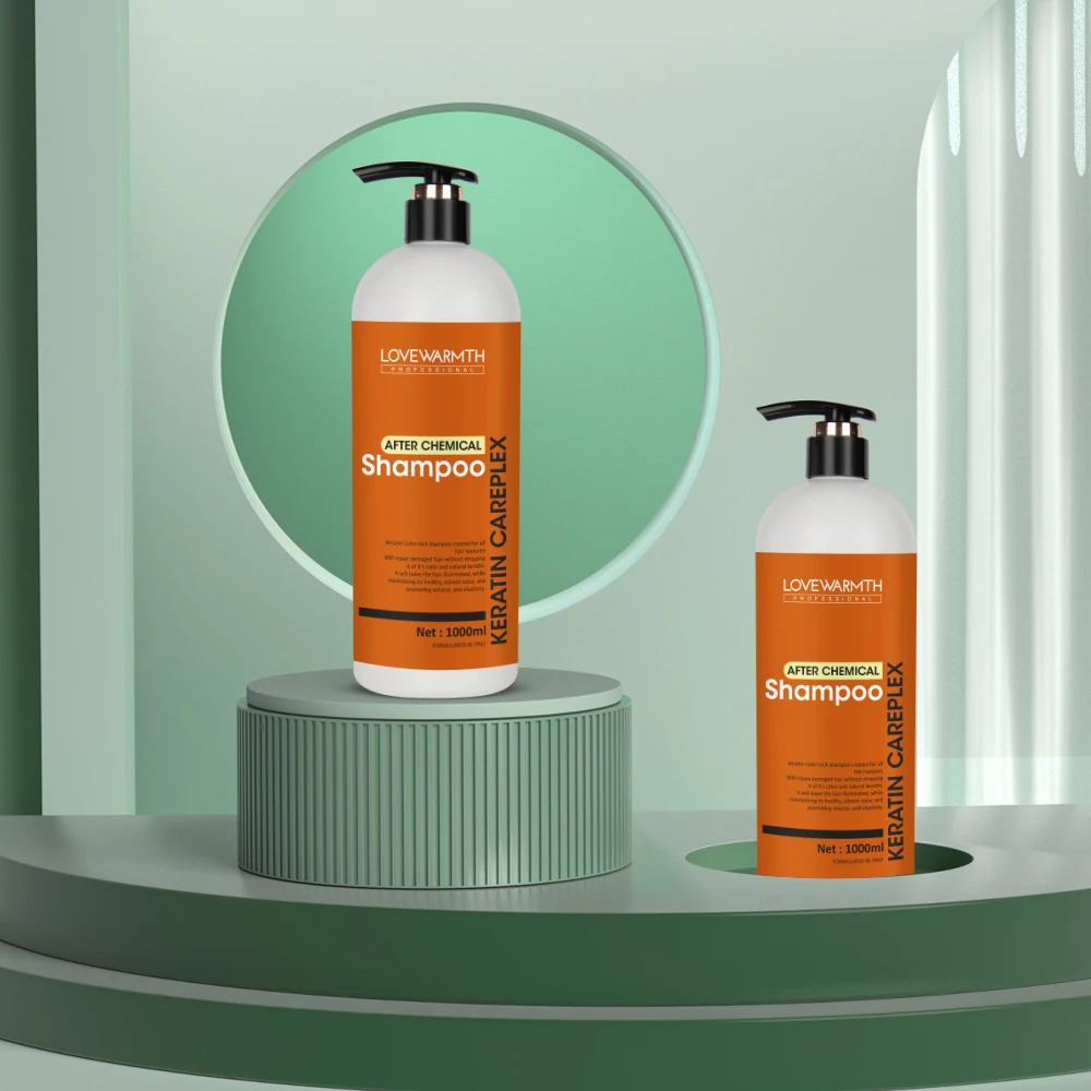 
Кератиновый шампунь без сульфата и кондиционер Разглаживающий Шампунь после химических веществ OEM шампунь 