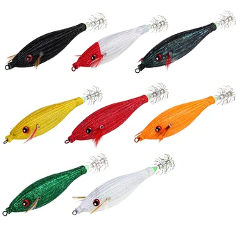 10g with Shrimp Bag Luminous Rattle Squid Jig Fishing Wood Shrimp Lure Squid Cuttlefish Jigs Lures – Metal Jig – view 2