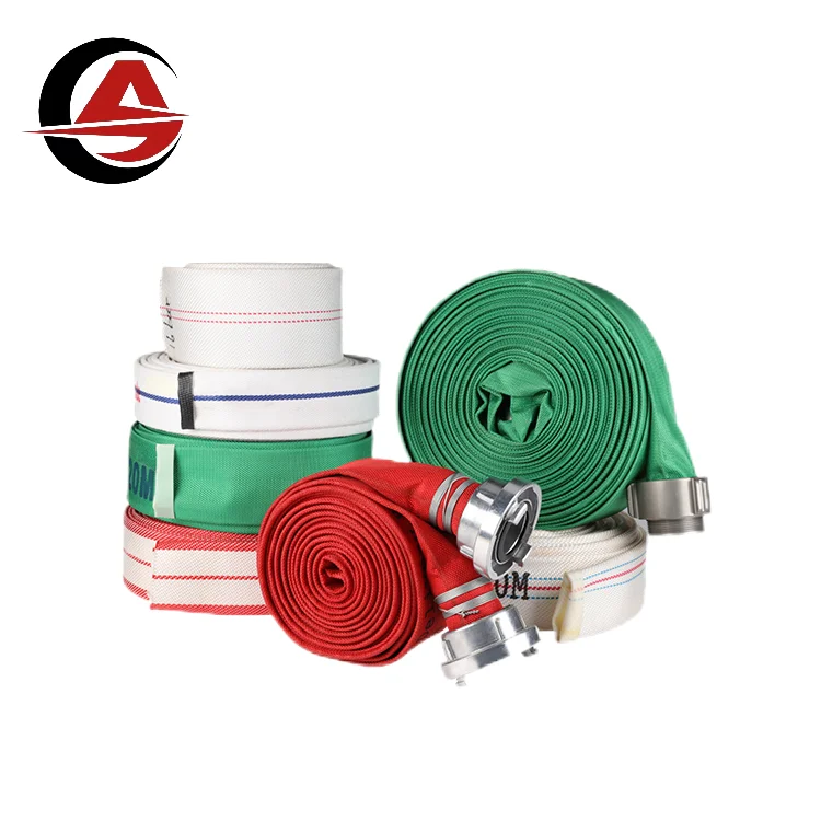 Guangmin 2024 Hose Pipe Pvc Lining 6 Inch Canvas Fire Hose With 8 Bar ...