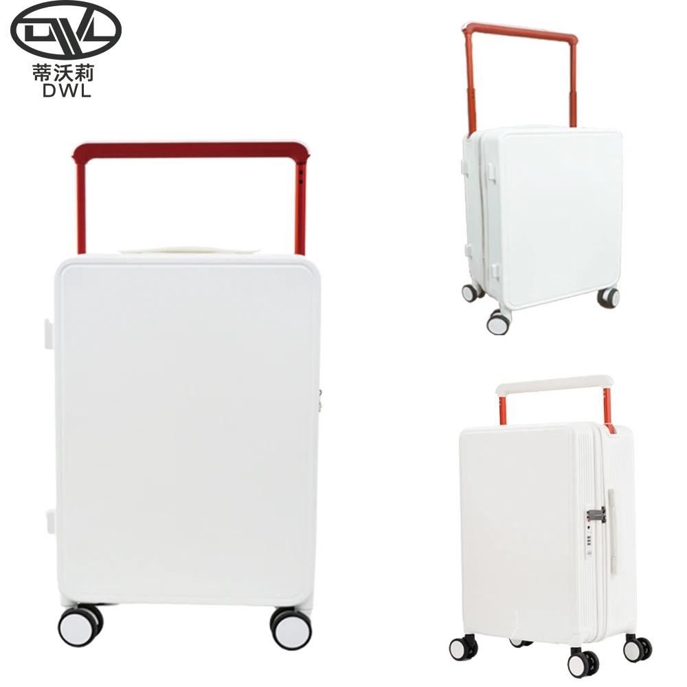 Ultra-Quiet Spinner Trolley Handle TSA Lock Roomy Interior Ice Blue PC Suitcase with Secure Carry-on Wheels for Holiday Baggage