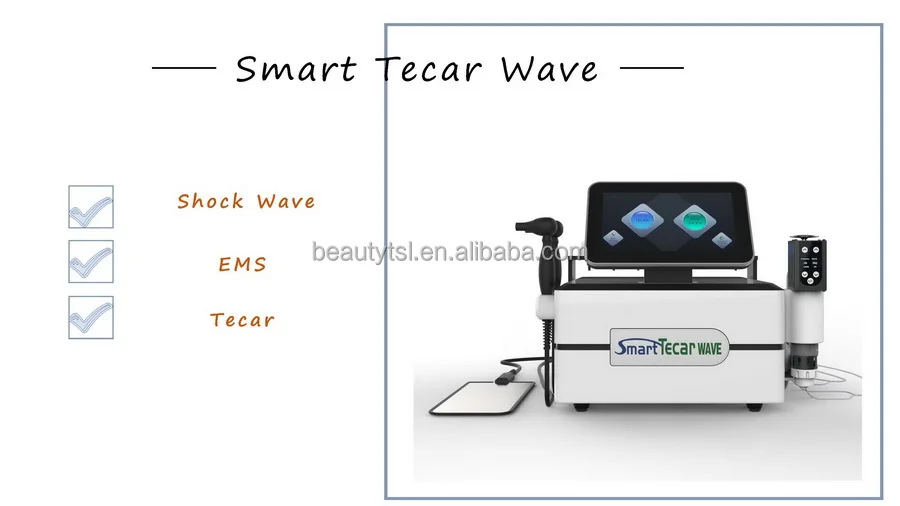 3 in 1 lingmei tsl factory em shock therapy ems smart tecar emshock wave