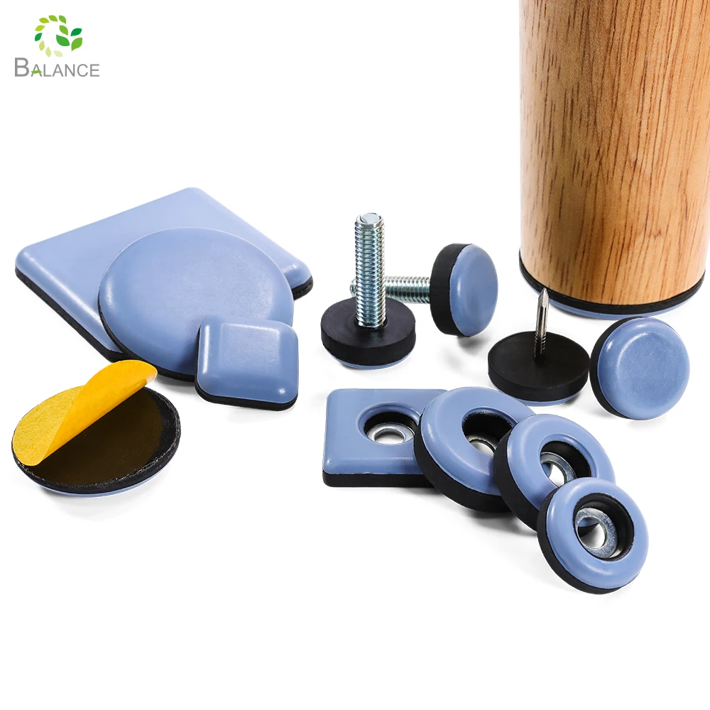 Rubber Screw In Chair Leg Floor Protectors, 36 Pack LOUFIMIDON Screw In Rubber Stopper With Screwdriver, Furniture Sliders Nail On Feet For Protecting - Foto 5