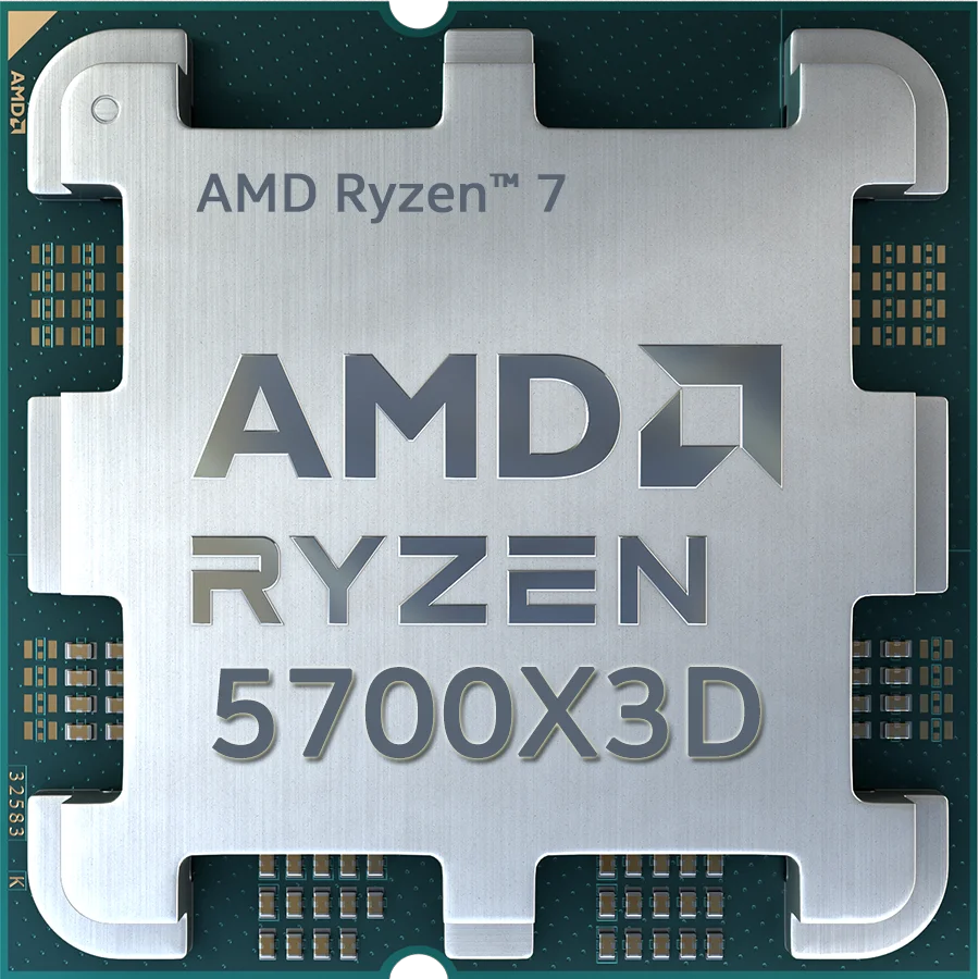 AM4 Socket CPU  AMD Ryzen 7 5700X3D CPU Eight Core Sixteen Threads 3.0GHz 96MB 7nanometers  CPU for Desktop 105W