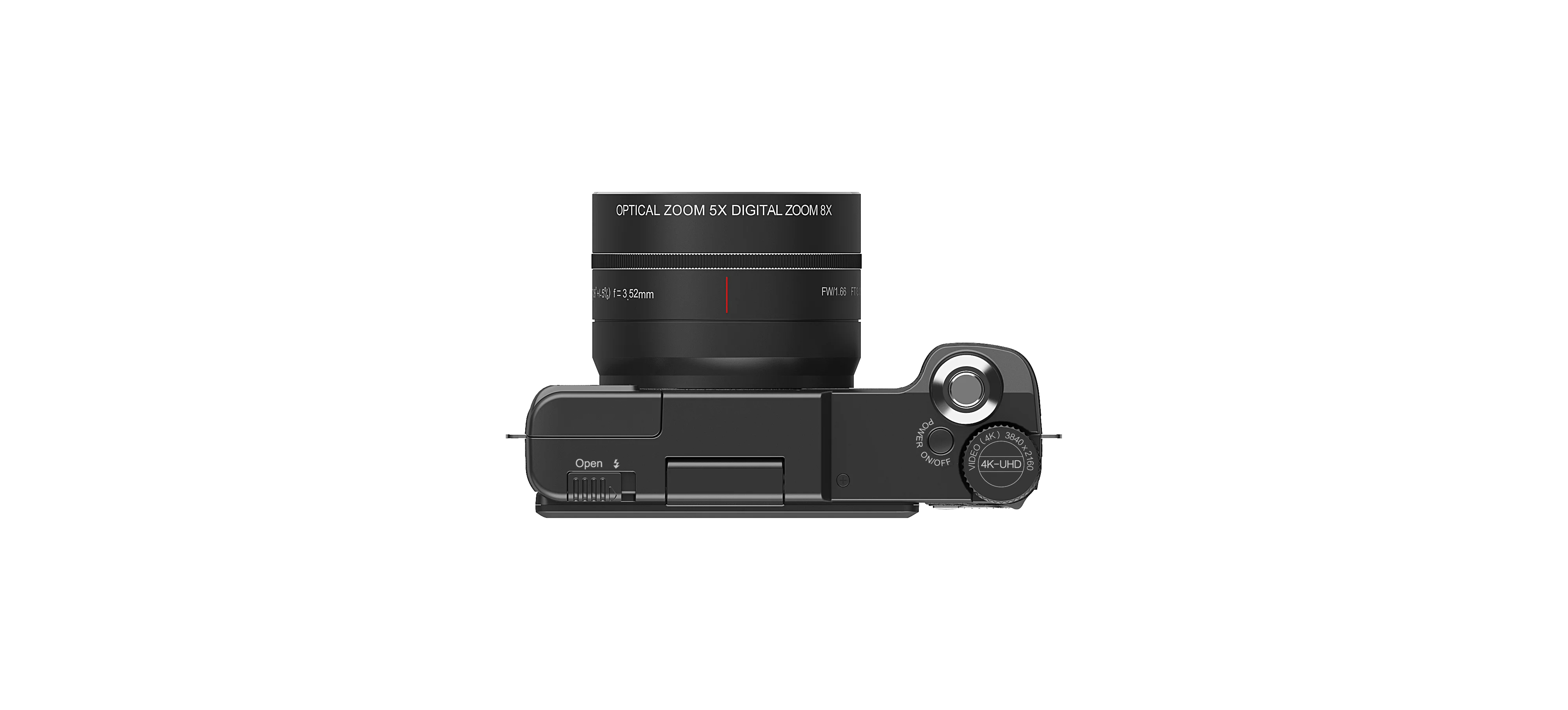 Auto Focus 3.0inch Rotation Screen 12MP 4K Digital Video Camera 5X Opticalzoom Big Wide Shot