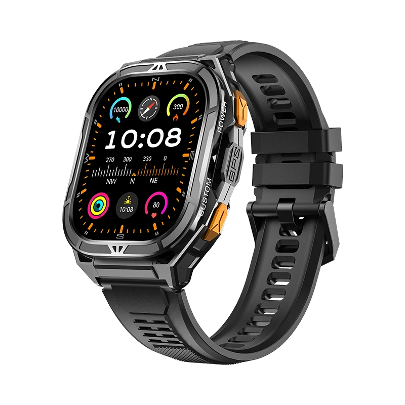 X5 Smart Watch - GPS Sports Watch with 1.96 Inch AMOLED Screen