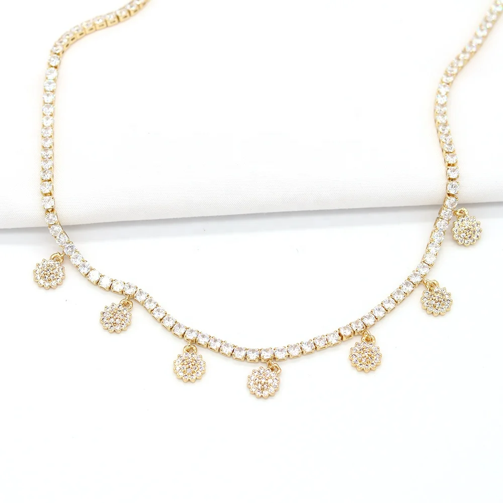 Wholesale Fashion Zircon Necklace 18 K Gold Plated Jewelry For Women - Buy  Zircon Pendant,18k Gold Jewelry,Fashion Necklace Product on Alibaba.com