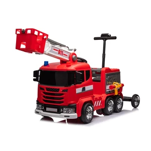 2.4G RC Battery Powered Controllable Sprinkler Children's Ride on Fire Truck Mini Tractor Toys for Kids