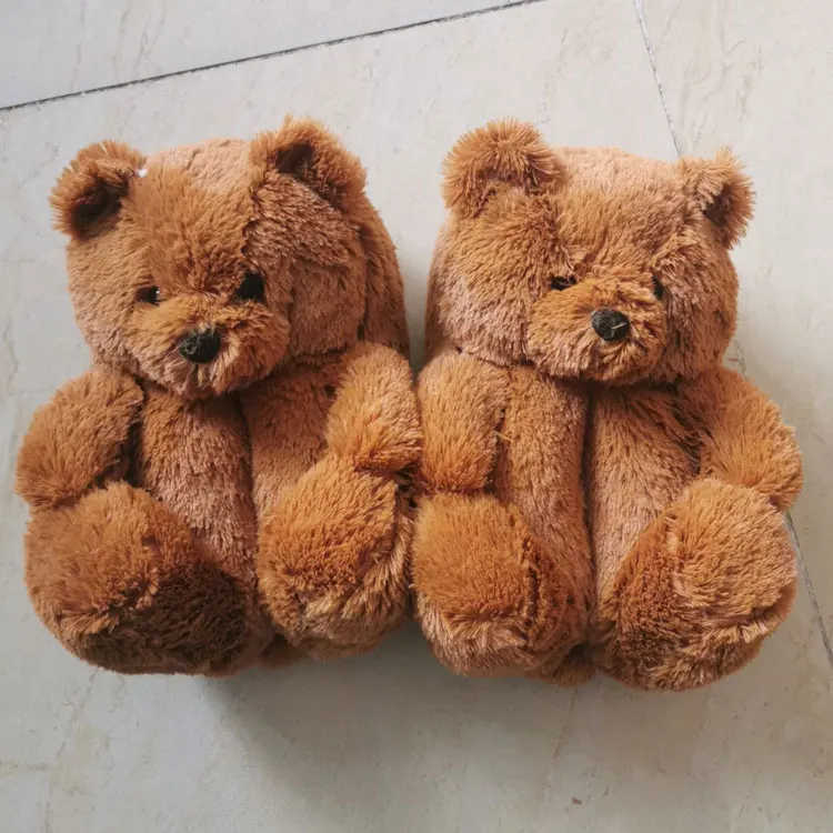 mommy and me teddy bear slippers