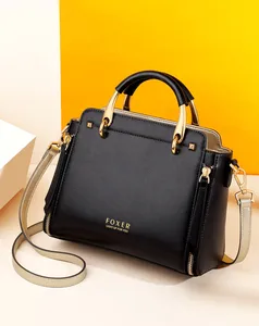 Manufacturer Top Quality Fashion Women's Real Genuine Cowhide Leather Cross Body Ladies Purse and Handbag Femm Bag Luxury Bags