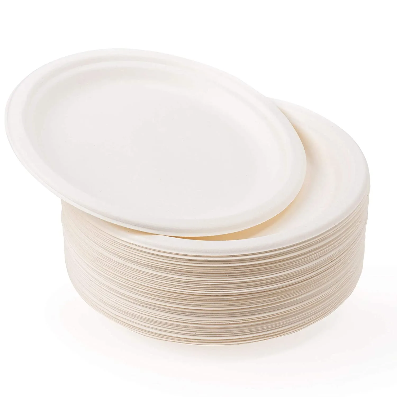 Disposable Biodegradable ODM Oill Proof Plate Dishes Tableware Natural Sugarcane Bagasse Sublimation Sauce Paper Plates Dishes