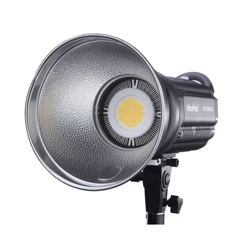 HC-1000SA NiceFoto 100W Bi-color 3200-6500K   LED Video Light Bowens Mount AC&DC Power Supply detail image