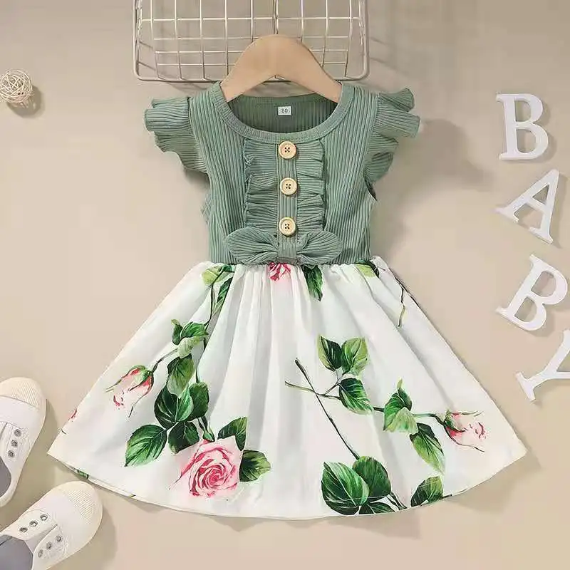 Baby Girls Dresses 8 Years Kids Simple Design Casual Cotton Frocks  China  Baby Girl Dresses and Casual Dresses price  MadeinChinacom