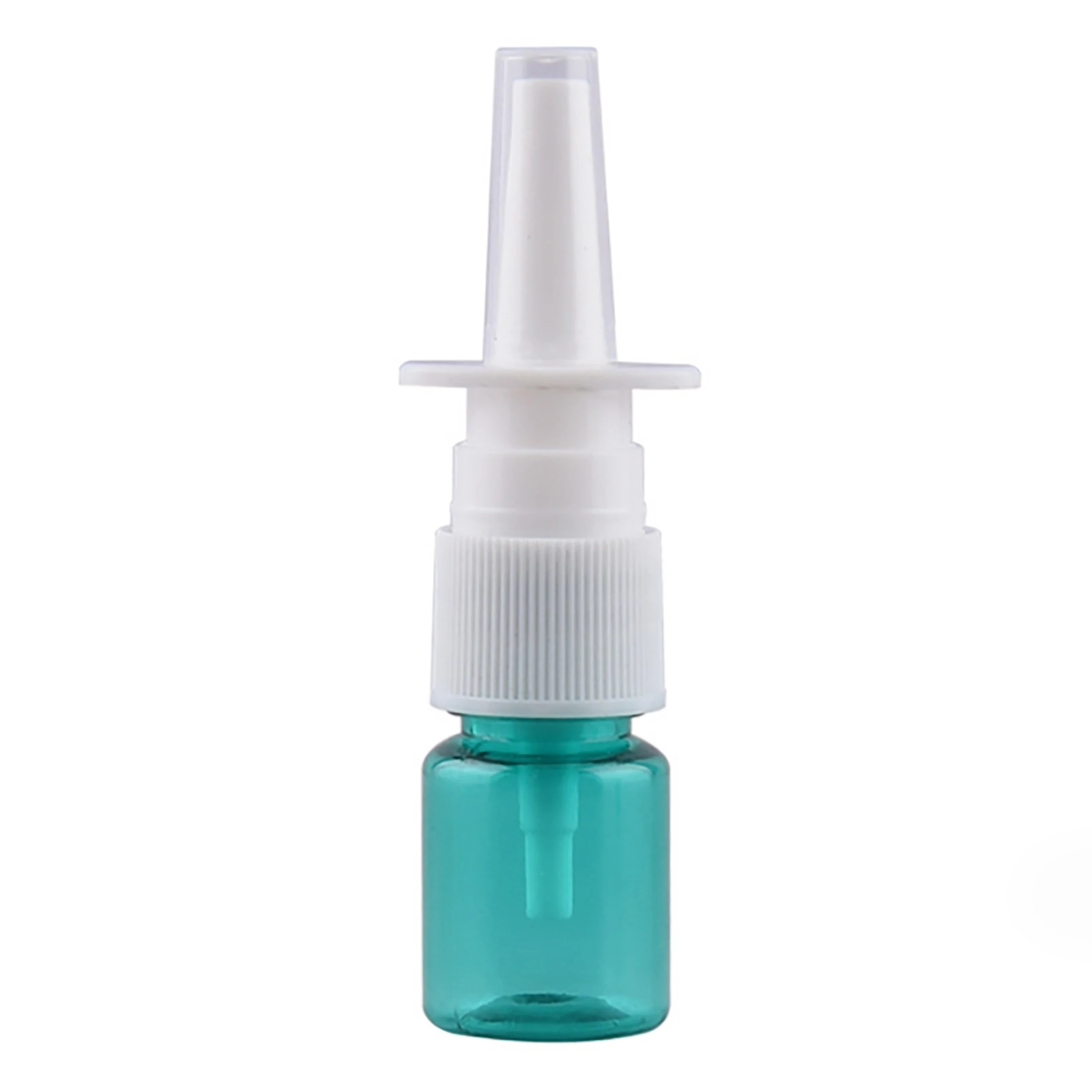 5ml pet sprey flşonu küçük silindirik plastik burun sprey flşonu sisli sprey ile