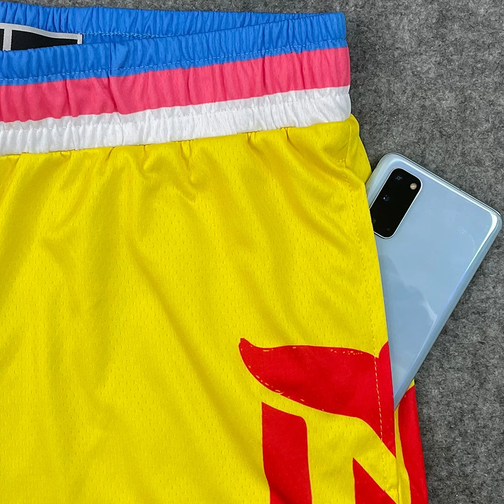 Custom Personal Logo Basketball Shorts With Two Pockets Classic Print