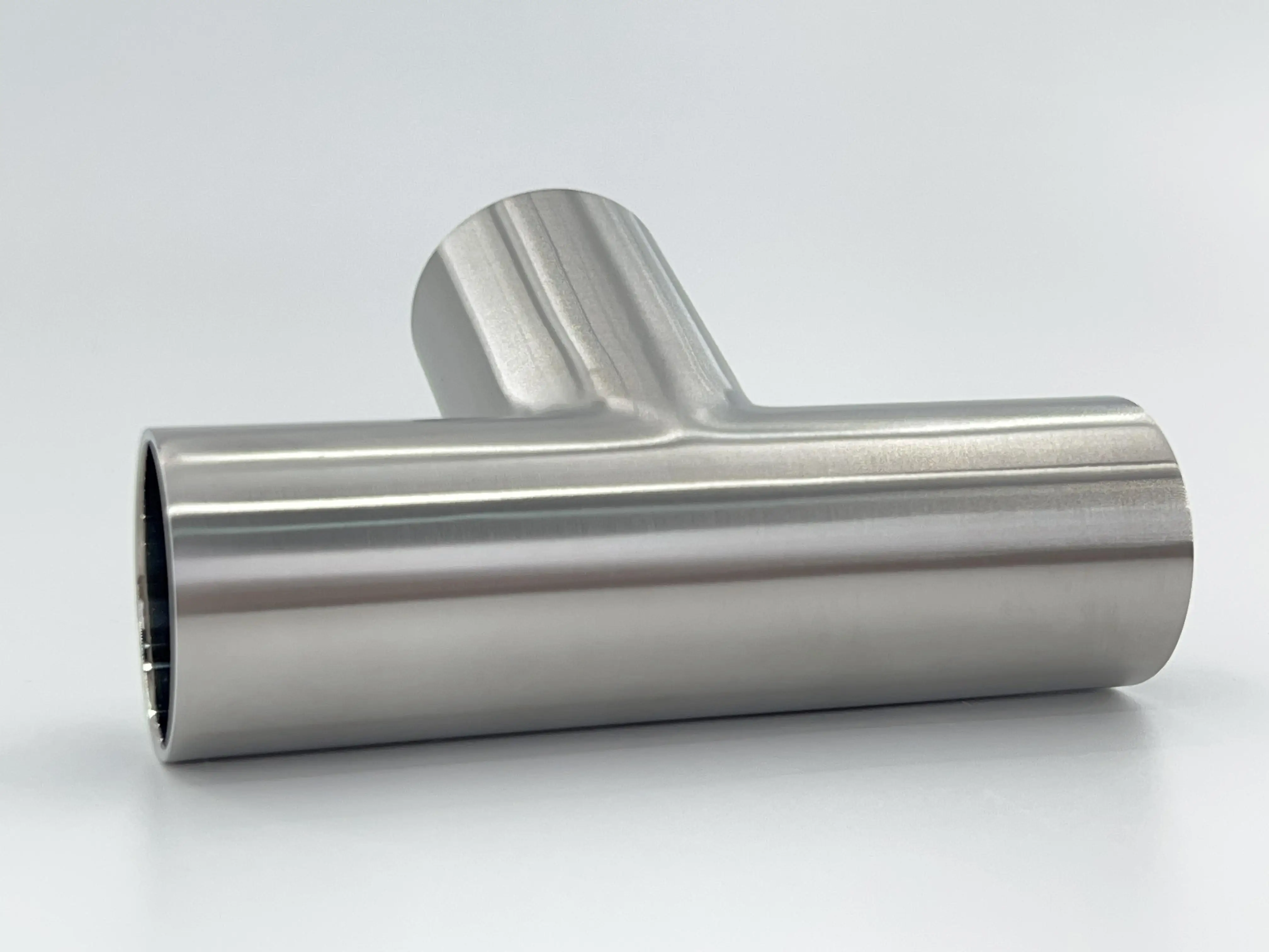 304 Stainless Steel Equal Groove Tee Sanitary Tee Fittings For Pipe Connection