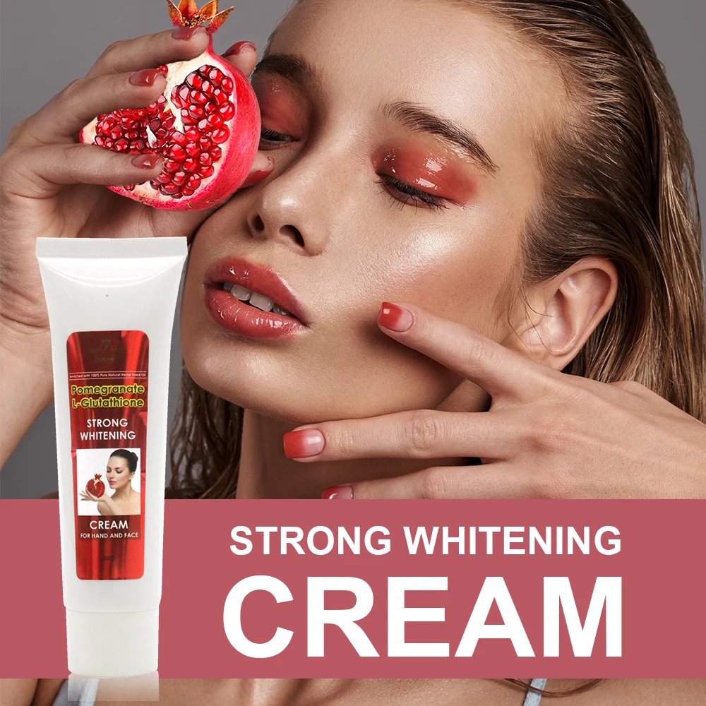 best natural glutathione cream face Wholesales Pomegranate L-glutathione Best Natural Skincare Products Facial  Beauty Cream Anti Wrinkles and Aging Skin Care Cream