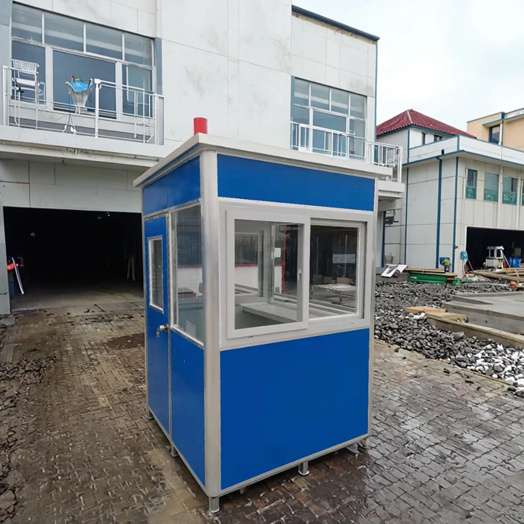 Aangepaste Kонтейner Kamerraadkjaie Veiligheids Booth Kleur Staalplaatkassie Kan Verwyder word Buitengewone Parkeerkassie Vooraf Gemaakte Kонтейnerhuis