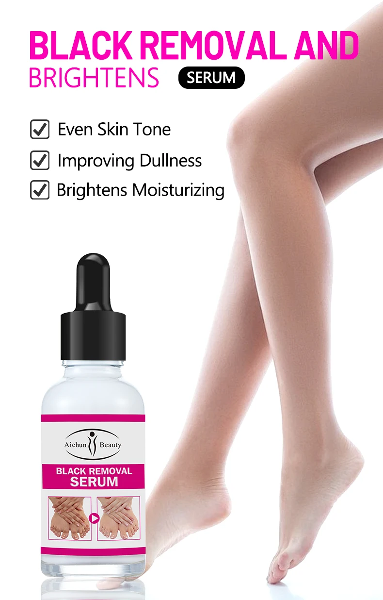 Aichun Beauty 30ml Organic Natural Joint Supe Whitening Serum With Vitamin E Strong Whitening Serum Body for Black Skin