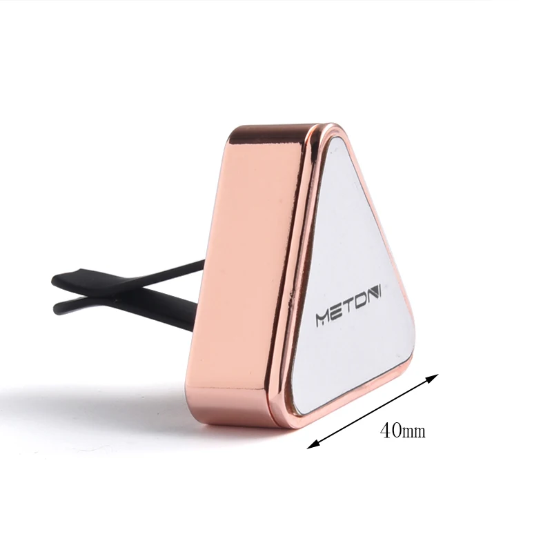 High Quality Personalized Custom Creative Design Triangle Shape Air Freshener Vent Clip Car Fragrance