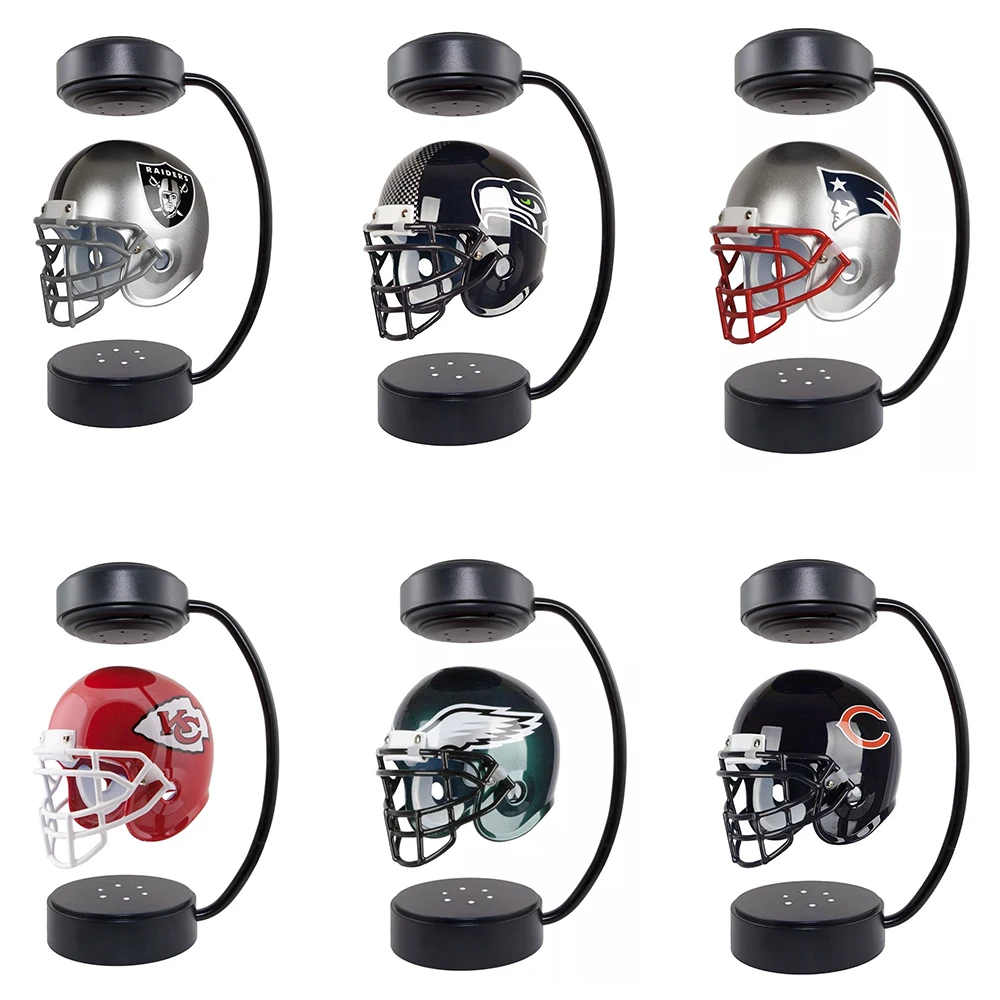 Wholesale NFL American Football Oakland Raiders Helmet 360 Degree Rotating  Magnetic Levitation Display Stand From m.