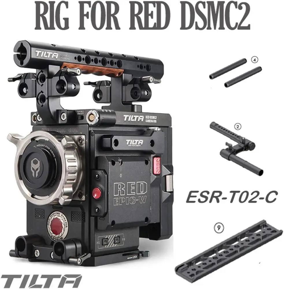 RED DSMC2 Cage ESR-T02-C Camera Rig with Power System SDI - Ideal