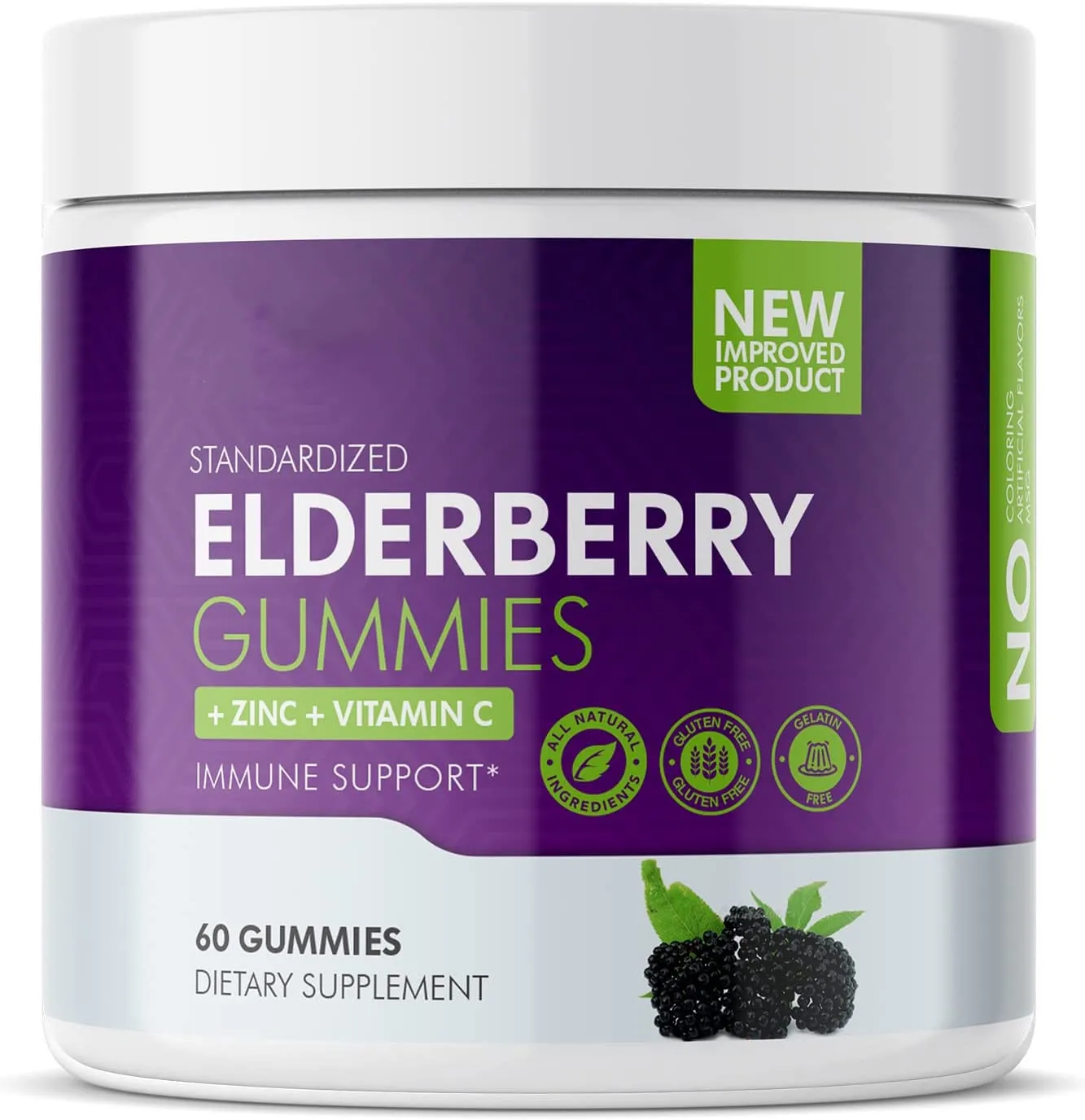 Private Label Vitamin and Supplements Vegan Gummy Black Elderberry Gummies For Improved Immune System