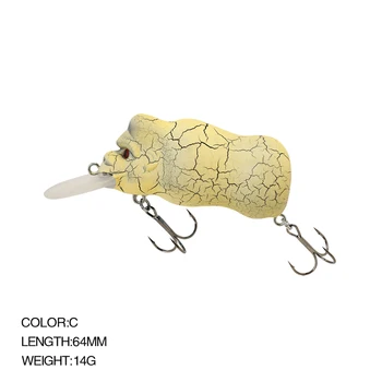 King Orangutan Lure 64mm 14g Fish Baits Surface Noise Fishing Lures Minnow  Bass Shake Crankbait Wobblers