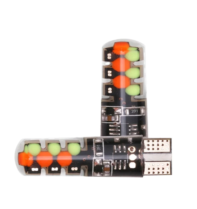 Car Led Light Bulb Dimmable Color 6w Decorative Remote Rgb with Battery