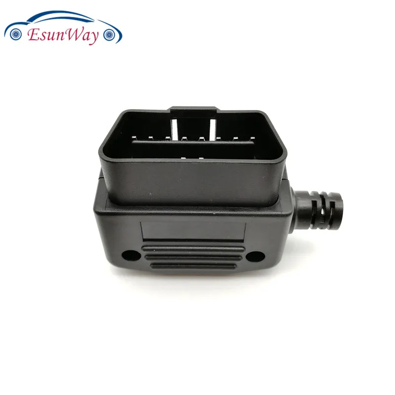 OBD OBDII 16Pin obd разъемов OBD2 16 контактный разъем корпус + линейная карта