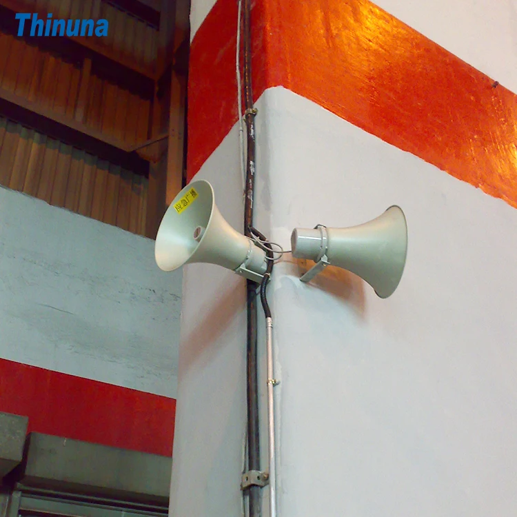 Thinuna HS-50B 50W Aluminum Outdoor Horn Speaker - Clear Sound