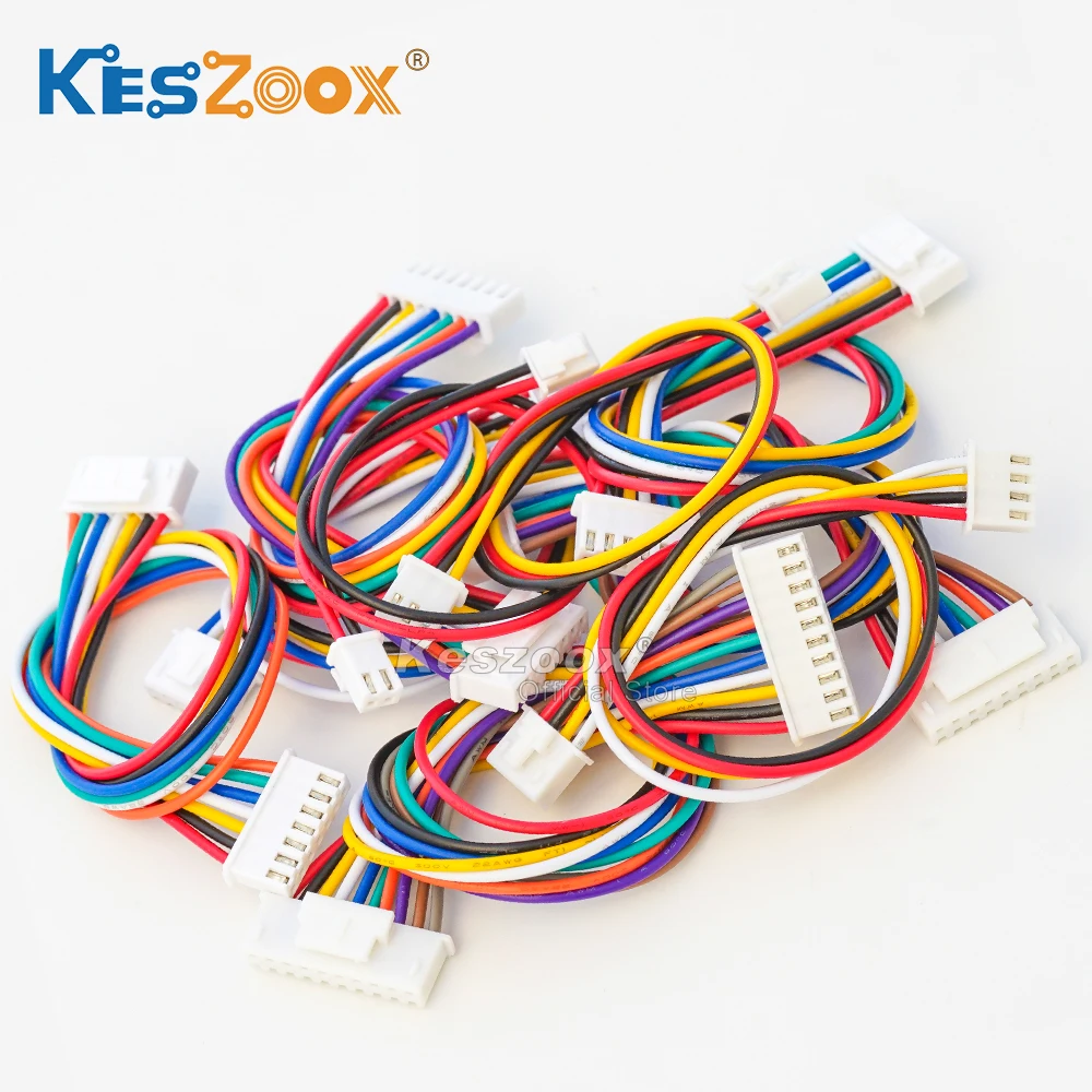 Keszoox Jst Xhb2.54mm Wire Cable Connector 22awg Wire 2/3/4/5/6/7/8/9 ...