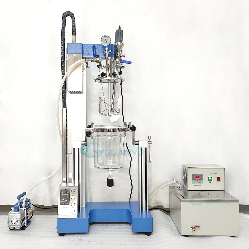 Промышленный жидкостный смеситель 2-10л, химический стеклянный реакторный биореактор от производителя лаборатории по низкой цене