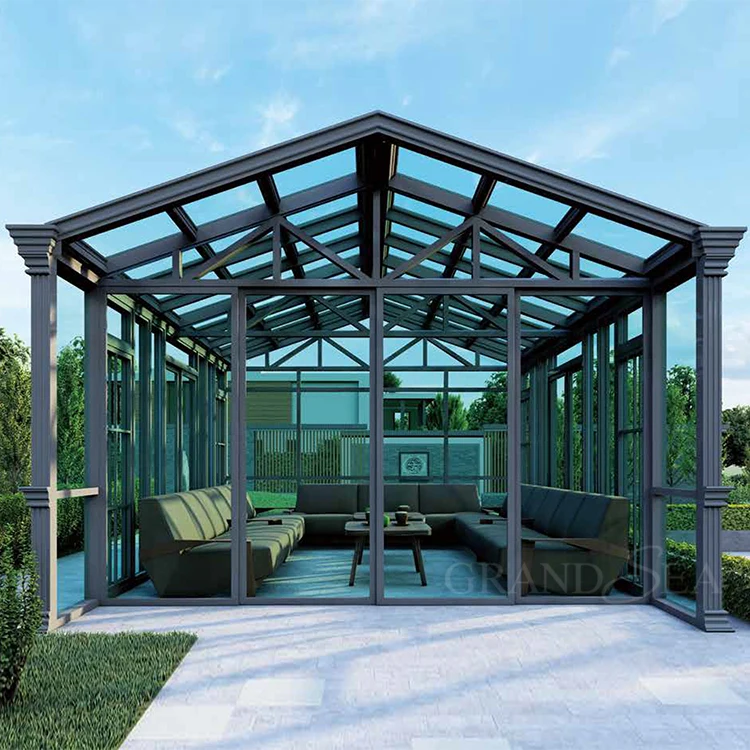 Commercial Use Sunroom Prefabricated Custom Mini Conservatory Kits Home Solarium