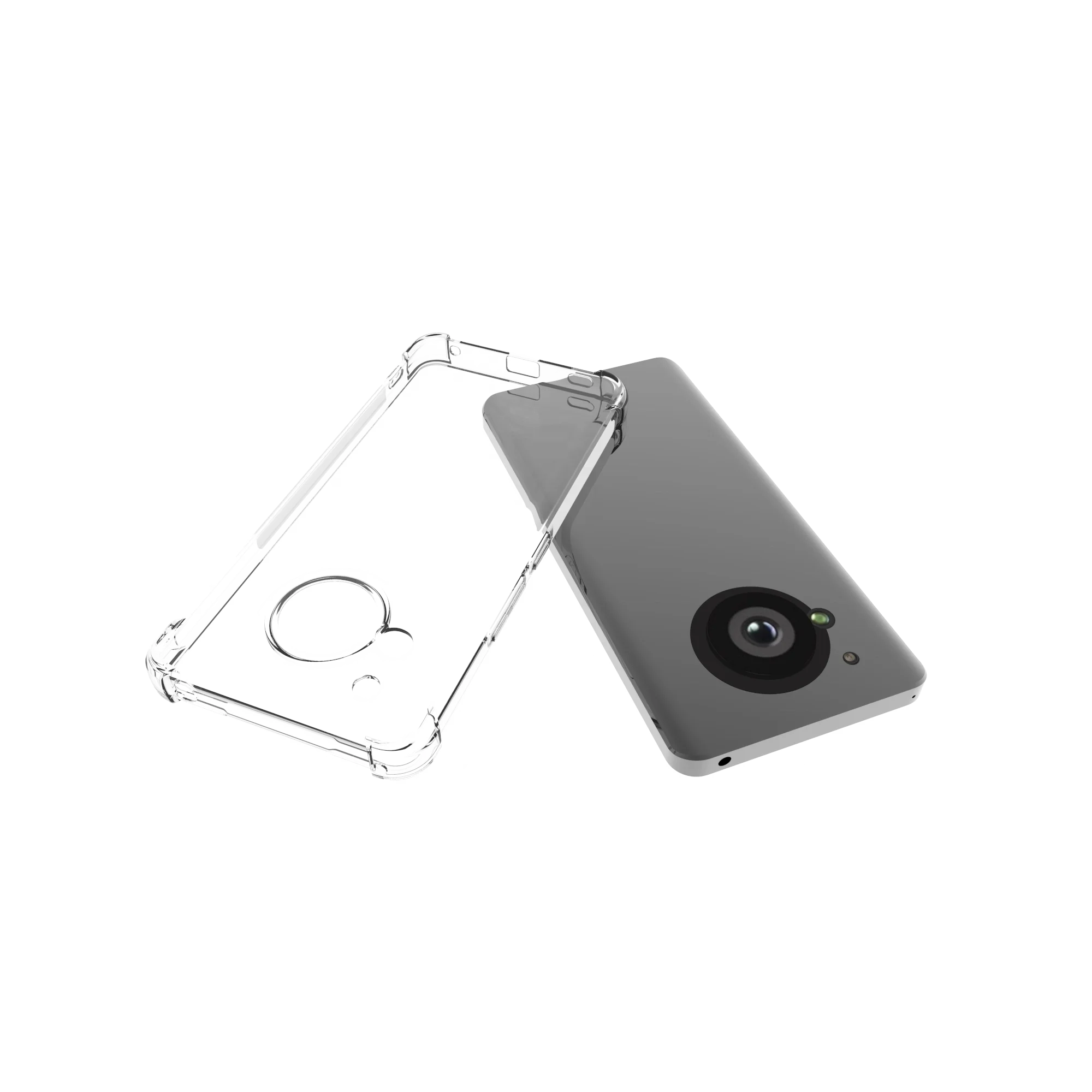 For Sharp Aquos R7 R8 R9 Pro Transparent Soft Tpu Corner Shock Proof Airbag Case